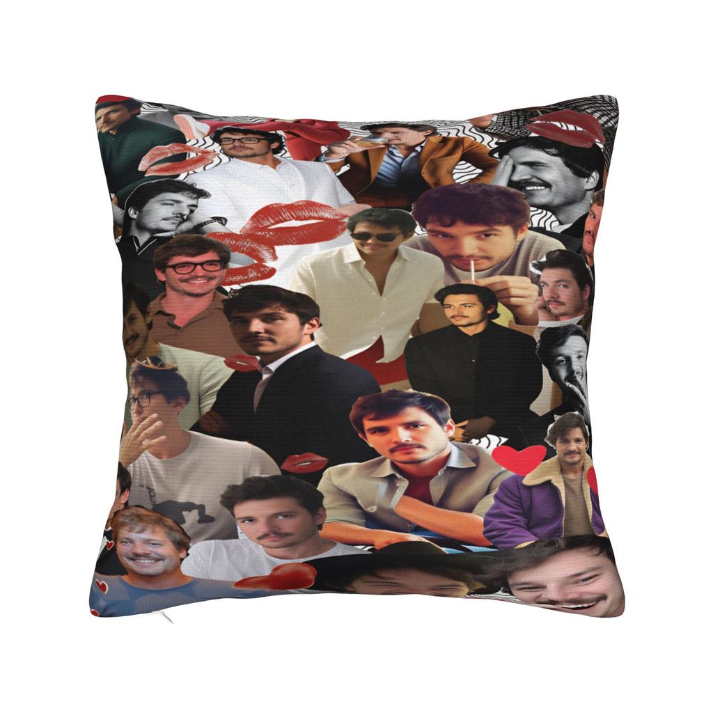 Pedro Pascal Pillowcases  Novelty Pillow Case For Sofa Car Home Decor Square Pillow Cover