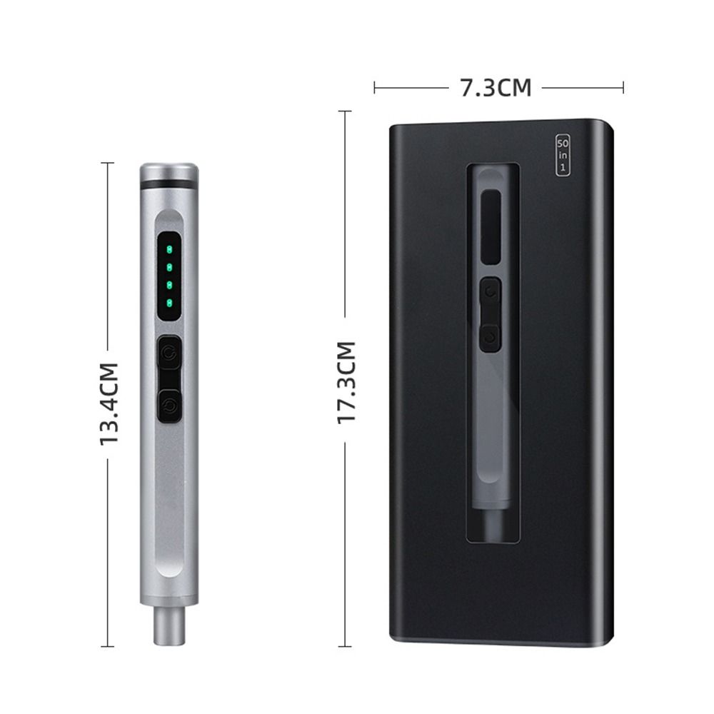 with 48 Magnetic Bits Cordless Screwdriver 50-in-1 Electric Tool Kit Electric Screwdriver Set