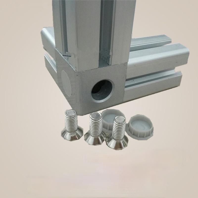 

4PCS Aluminum Cube Corner Connector 2020 3030 Aluminum Cube Corner Connector Fastener Match Use Aluminum Profile