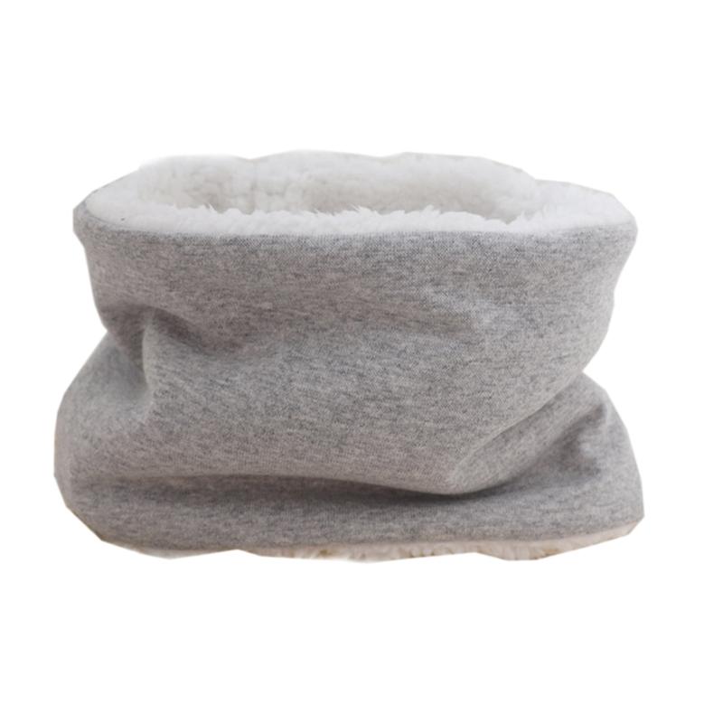 Осенний Зимний Детский Шарф Однотонный Плюшевый Шарф Бандана Детский Толстый Теплый Воротник-Шарф Для Мальчиков Девочек