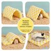 Warm Guinea Pig Tunnel Pad Foldable Pet Cave Nest Comfortable Hamster Cotton Mat  Cage Accessory