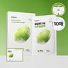 Beplain Mung Bean Cooling And Slim Face Mask 10 Sheets  On 