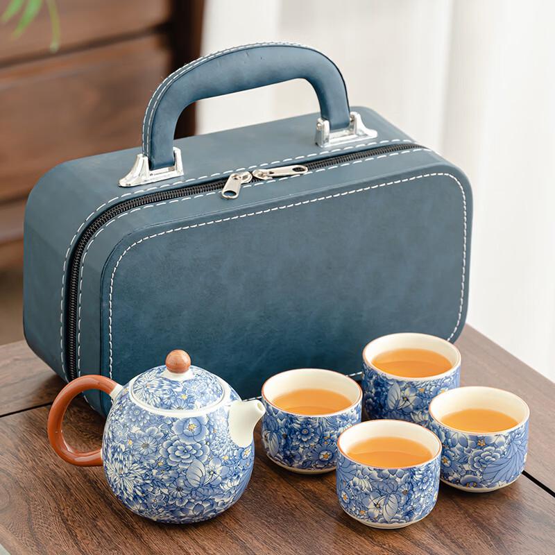 Ru Kiln Portable Ceramic Travel Tea Set