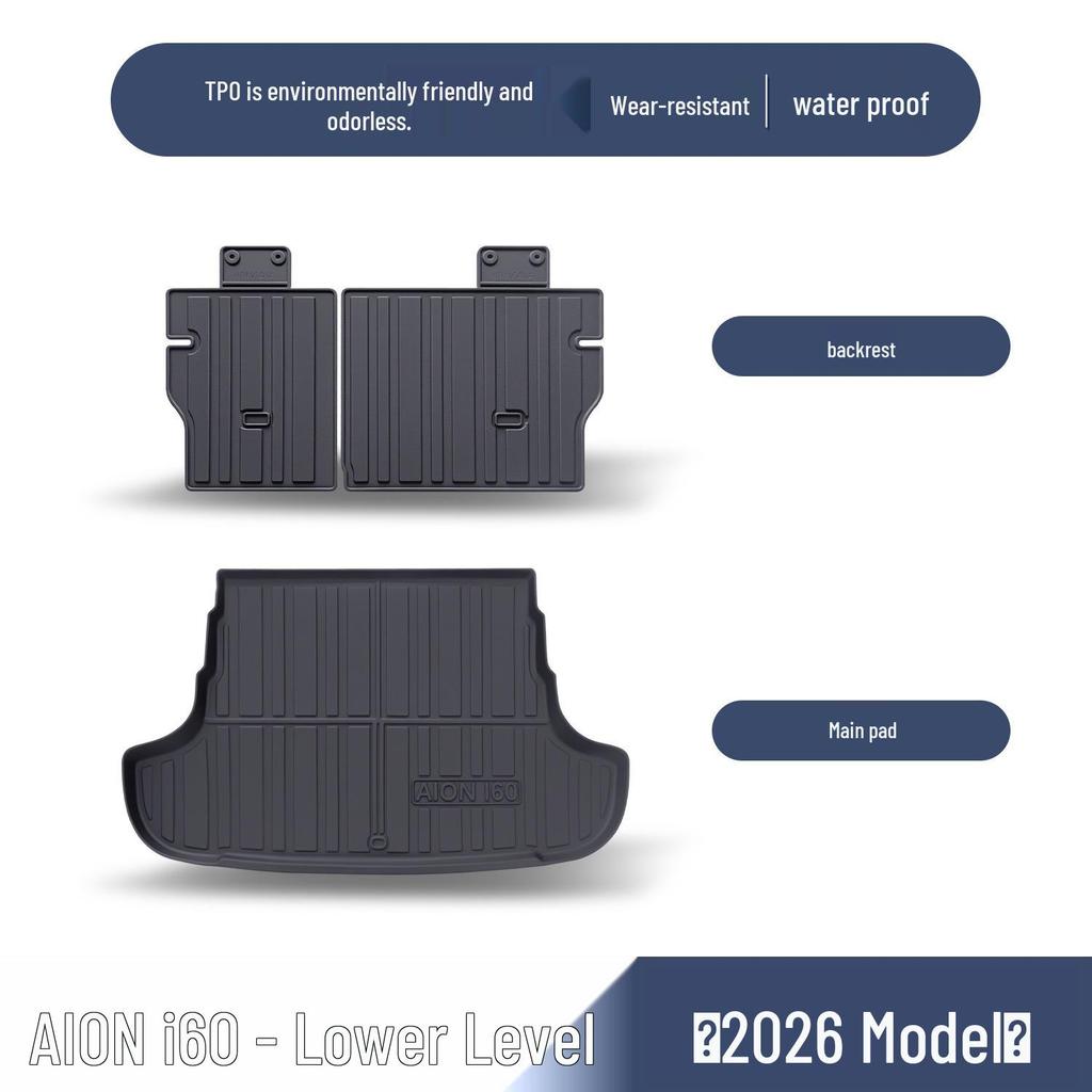 AION i60 Trunk Mat: Waterproof TPE Interior Accessory for Car Modification