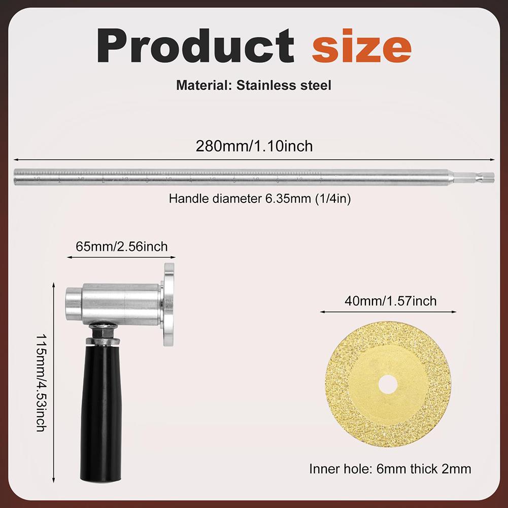 Inside PVC Pipe Cutter 1-1/2 To 8 Inch PVC Pipe Plumbing Inside Cutter Internal Plastic Pipe Cutter Set Adjustable Cutting Depth