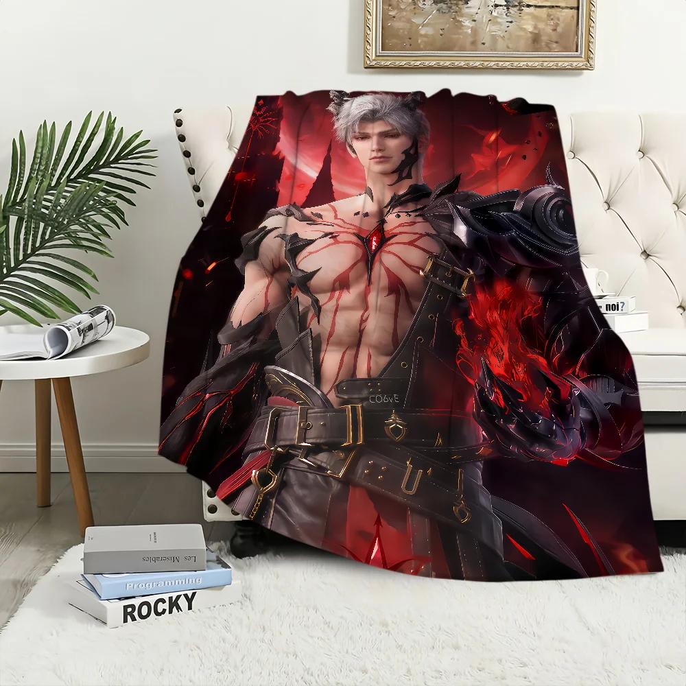 Game Love and Deepspace Sylus Warm Soft Plush Nap Blankets Sofa for Living Room Office Bedroom Home Travel Kid Birthday Gifts