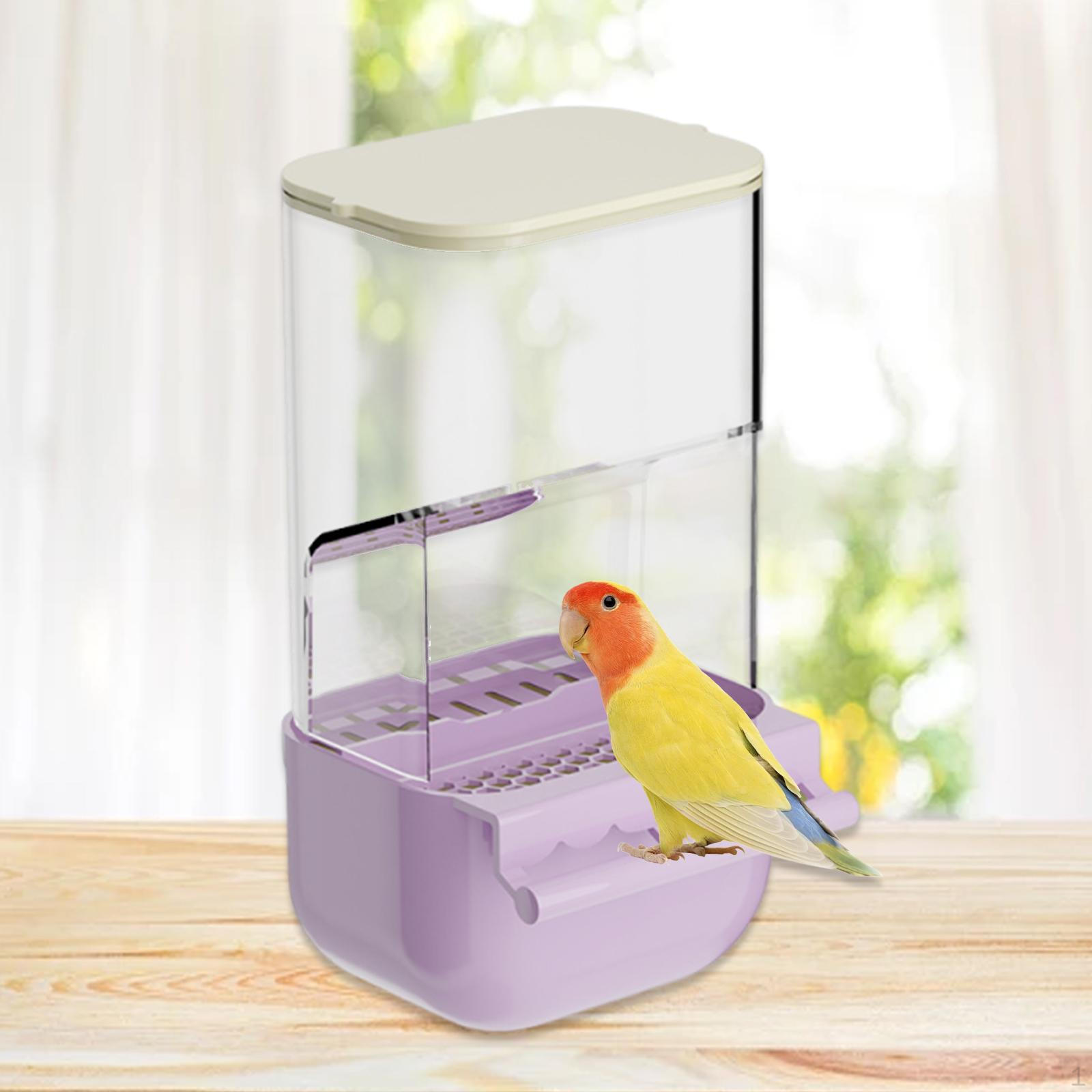 

Автоматическая кормушка для птичьей клетки для попугаев с жердочкой, аксессуары фиолетовый