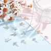 12pcs 2 Colors Bowknot Charms Real 14K Gold Golden Bow Pendants Charms Dangle Bow Earring Charms for Earrings Necklaces Crafting DIY Jewelry
