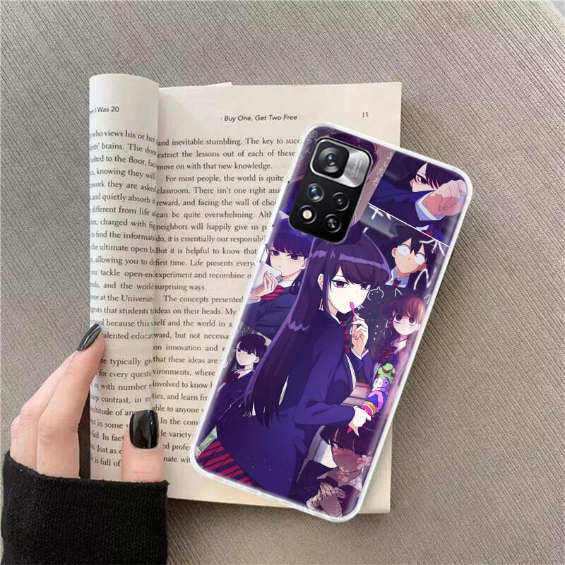 Anime Komi Shouko Cant Communicate Phone Case For Xiaomi Redmi Note 14 13 Pro Plus 5G Cover 13C 14C 12 12C 9 9T 9C 10 10C 8 7 6