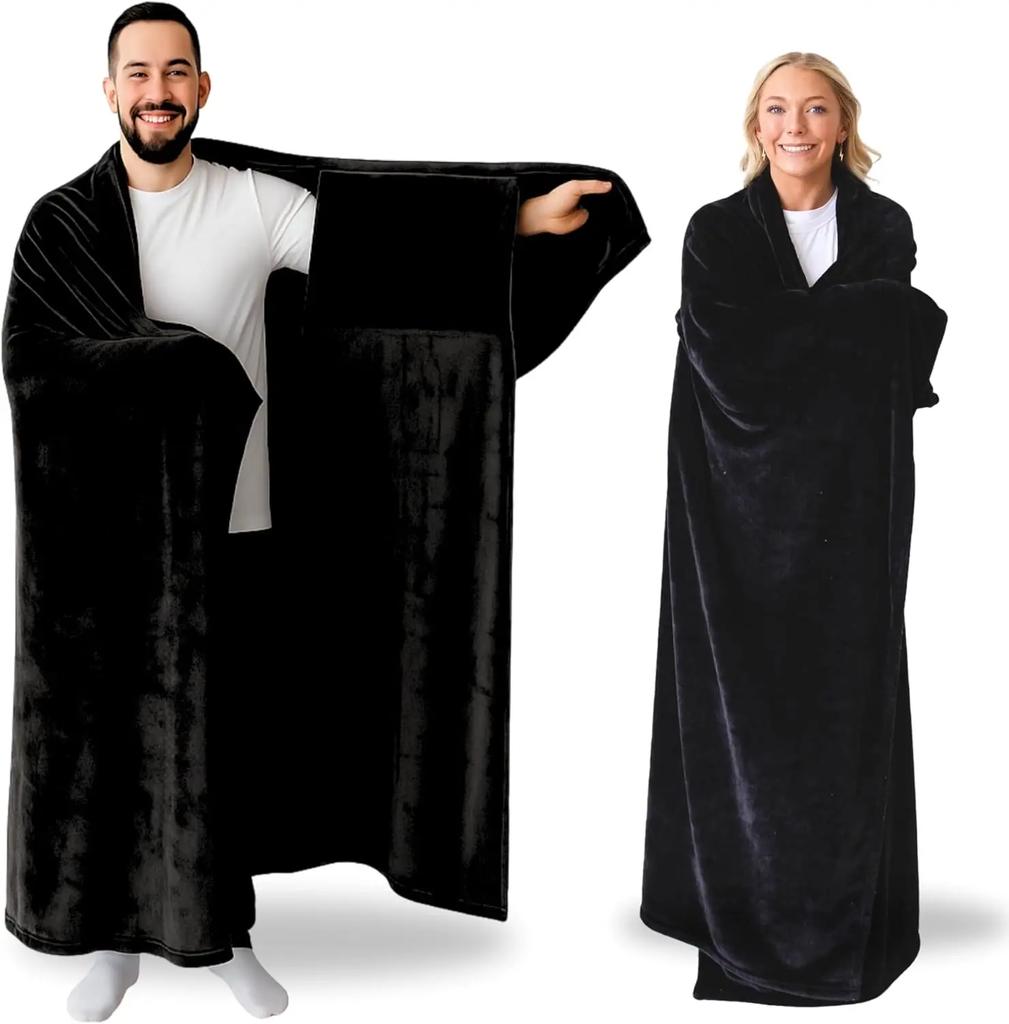 Fashionable Wearable Blanket for Women Men Adult Soft Fleece Warm Cozy Top Christmas Gifts for Wife Birthday Perfect Gift Ideas