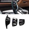 -Car Shift Knob Panel Gear Button Cover Sticker For BMW 1 3 5 7 Series X1 X3 X5 X6 M3 M5 F01 F10 F30 F35 F15 F16 F18 F34 F36 E71
