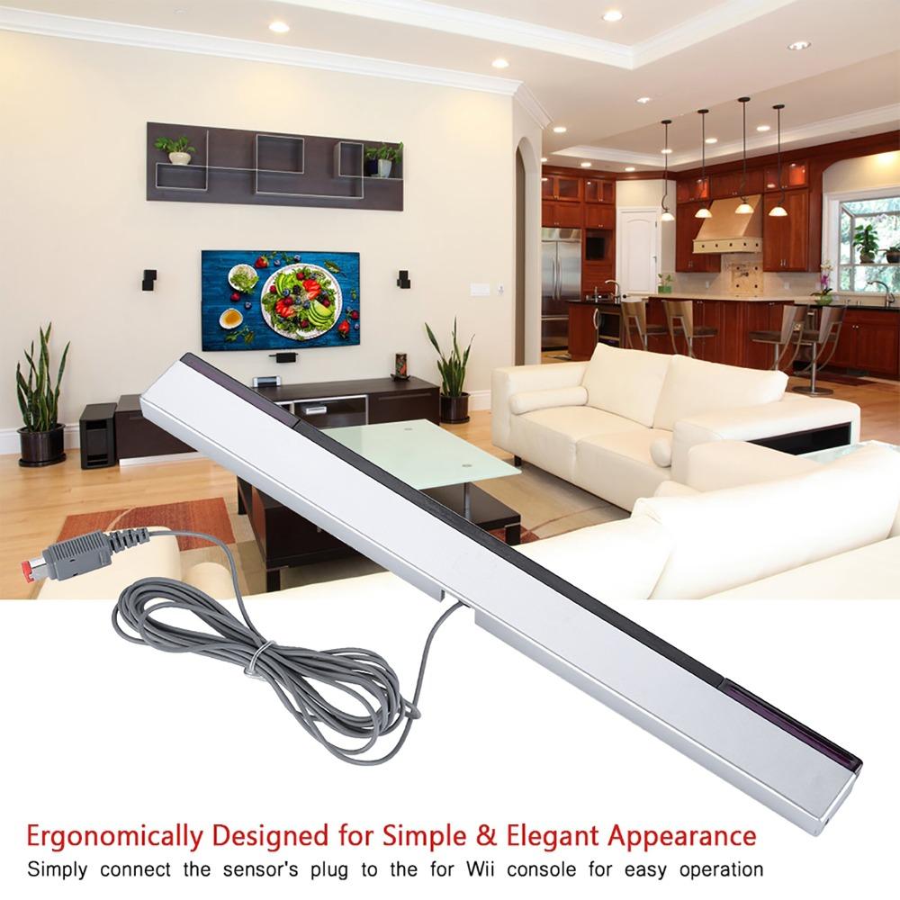 With Wired Infrared IR Sensor Bar with Stand Wired Receiver Signal Ray Sensor for Wii U Console