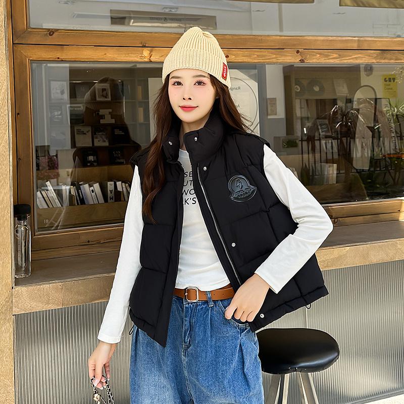 Женская осенне-зимняя однотонная утолщенная верхняя одежда с хлопковой подкладкой — фото 15