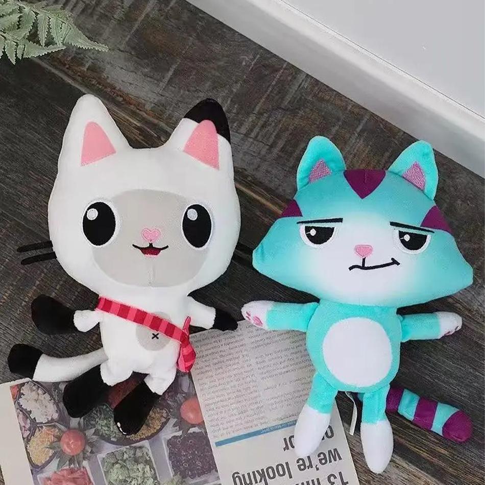 9 Style Gabby Dollhouse Plush Toy Mercat Cartoon Stuffed Animals Mermaid Car Cat Plushie Doll Kids