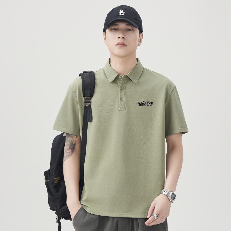 New Summer T-shirt Loose Lapel Short-sleeved POLO Shirt T-shirt