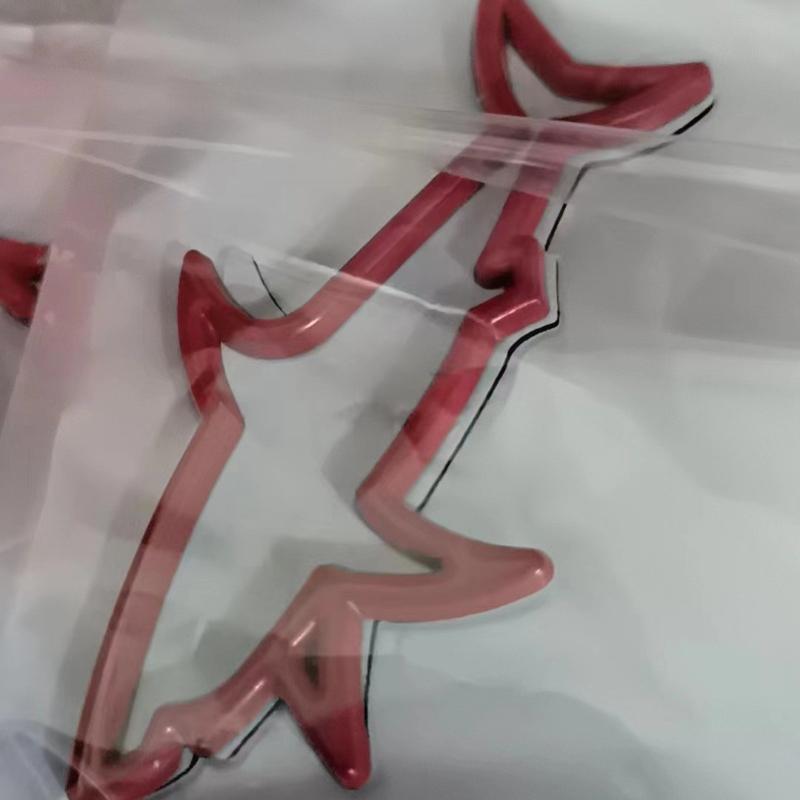 Metal Hollow Shark Sticker Car Leaf Board Shark Gills Modified Decoration Car Sticker Side Label Decoration Personalized Car Sticker