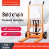 Compact Manual Forklift with Universal Wheels, Portable Lifting Cart for Household Use