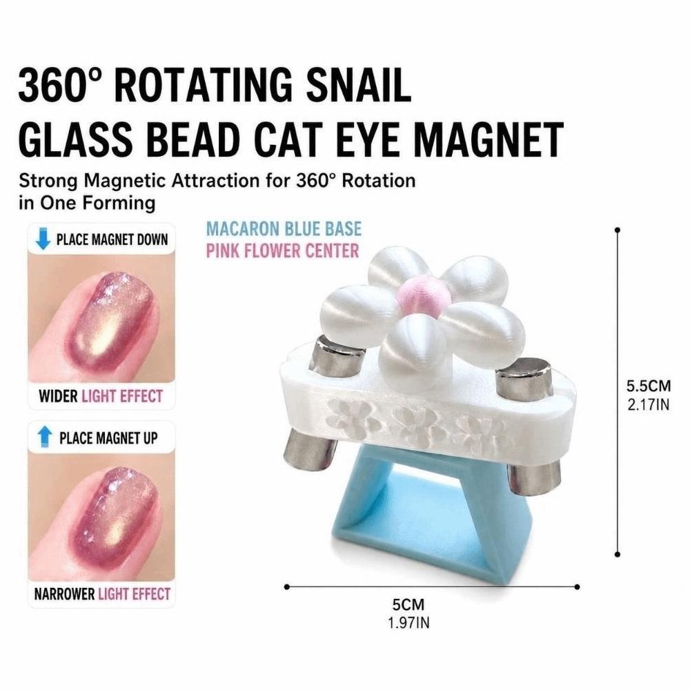 Rotatable Cat Eye Nail Magnet Portable Rotatable Nail Magnet Practical Nail Art Magnet Tool  DIY