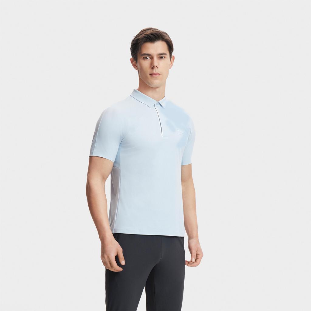 Fila Tennis Polo Shirts Men's Alice Blue Polo Collar Moderate Straight Fit A11M423113FLB