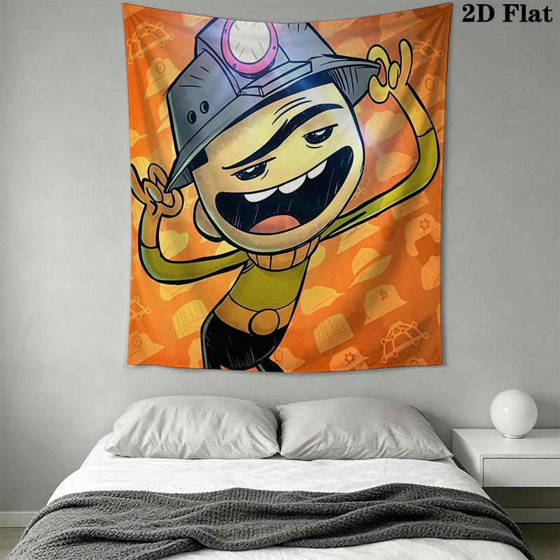 ONI Wall Hanging Printed Fabric Blanket Decorative Tapestries for Bedroom Living Room Home Decor