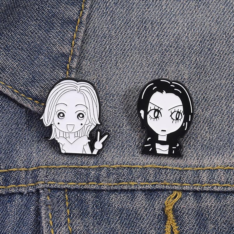 Comic Girls Nana Enamel Pin Classic Japanese Anime Character Brooches Lapel Backpack Badge Cartoon Jewelry Gift