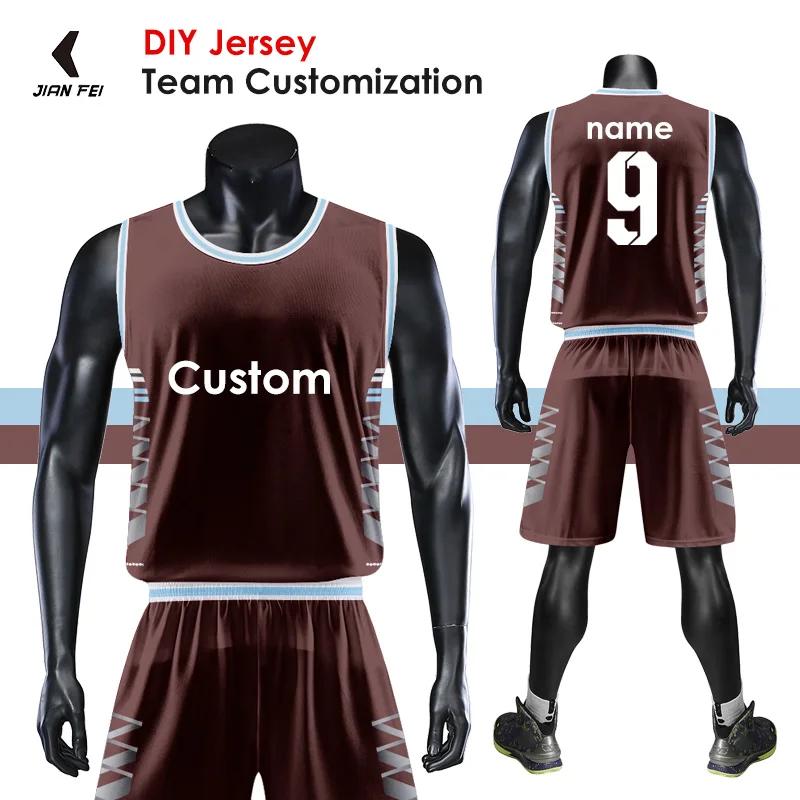 Personalized Throwback Basketball Jersey Printed Logo Polyester Mesh Basketball Shirts Quick Dry Sleeveless T Shirt ZL1392 S