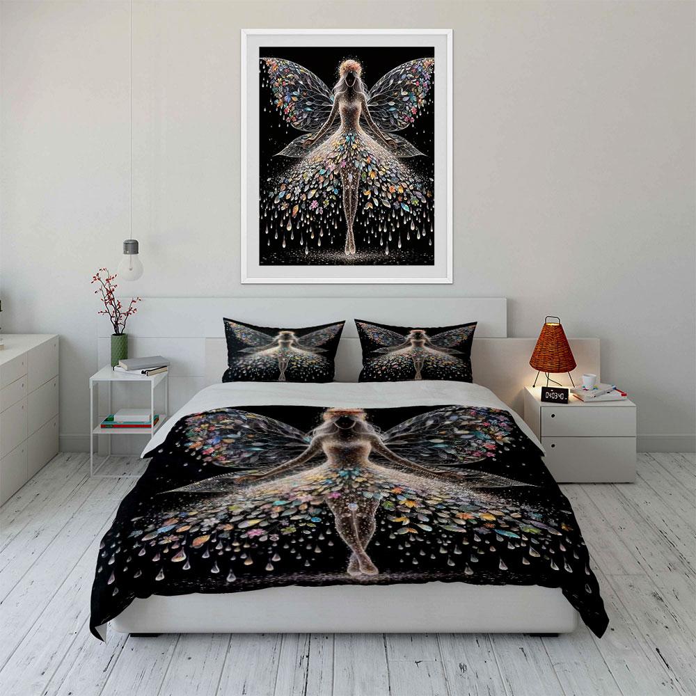 Fairy-Inspired Outfit For Fantasy Themes  Kid'S And Adults' Bedroom Decor, Exquisite Three-Piece Bedding Set Gift