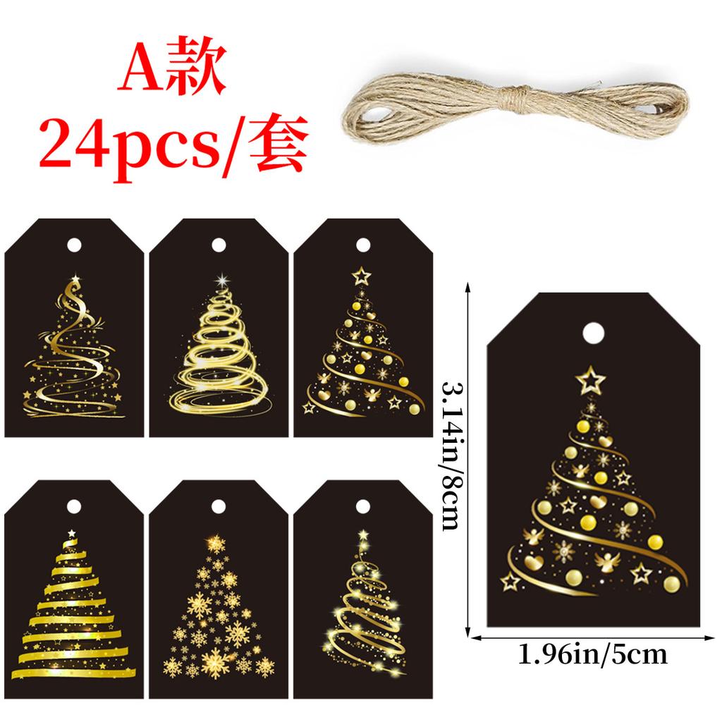 Neujahrsparty Dekoration Etikettenkarte Neujahrstag Silvesterparty Geschenk Geschenk Hanfseil Anhänger