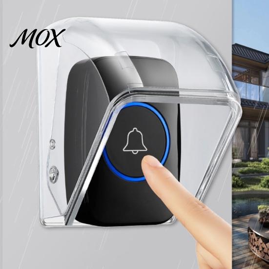 Home Security Doorbell Accessory Weatherproof Cover, Transparent Rain Shield for Wireless Drill-free Cover Outdoor, Waterproof Protective Case