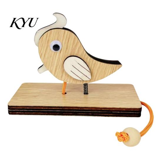 Kreative Geschäftseröffnungsgeschenke Holzspecht Türklopfer, Rustikaler Klopfer mit Zugseil, Funktionaler Dekorativer Handgemachter Niedlicher Türgong für