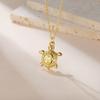 Sea Turtle Pendant Necklaces for Women Stainless Steel Gold Color Animal Jewelry 2026 Trend Necklace Birthday Gift Wholesale New