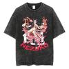 Anime Demon Slayer Rengoku Kyoujurou Graphic Printed Tshirt Men Women Manga T-shirts Washed Cotton Tee Harajuku Male T Shirt
