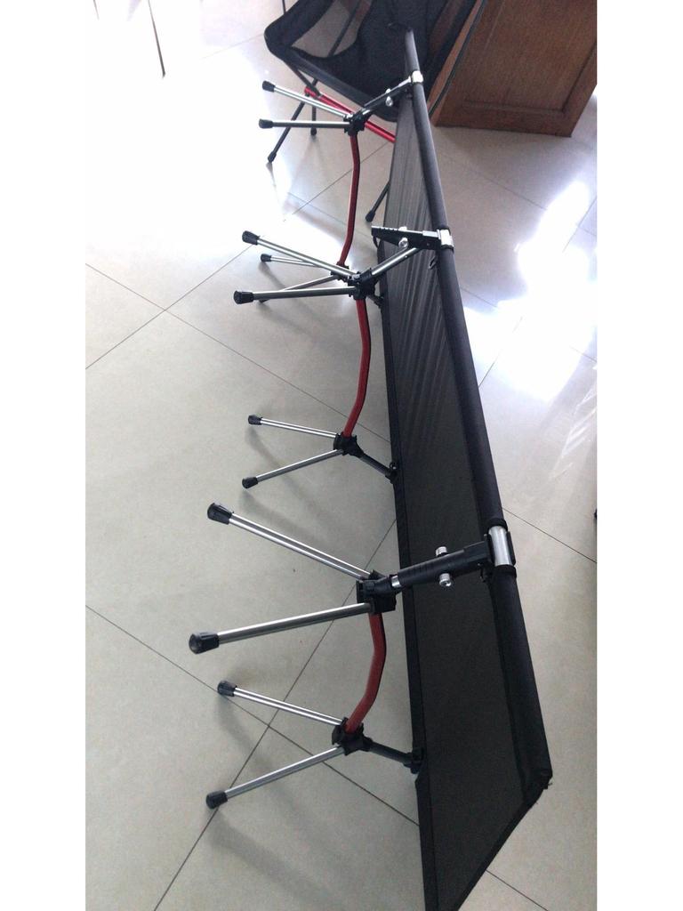 Adjustable Aluminum Folding Camping Bed with Oxford Cloth