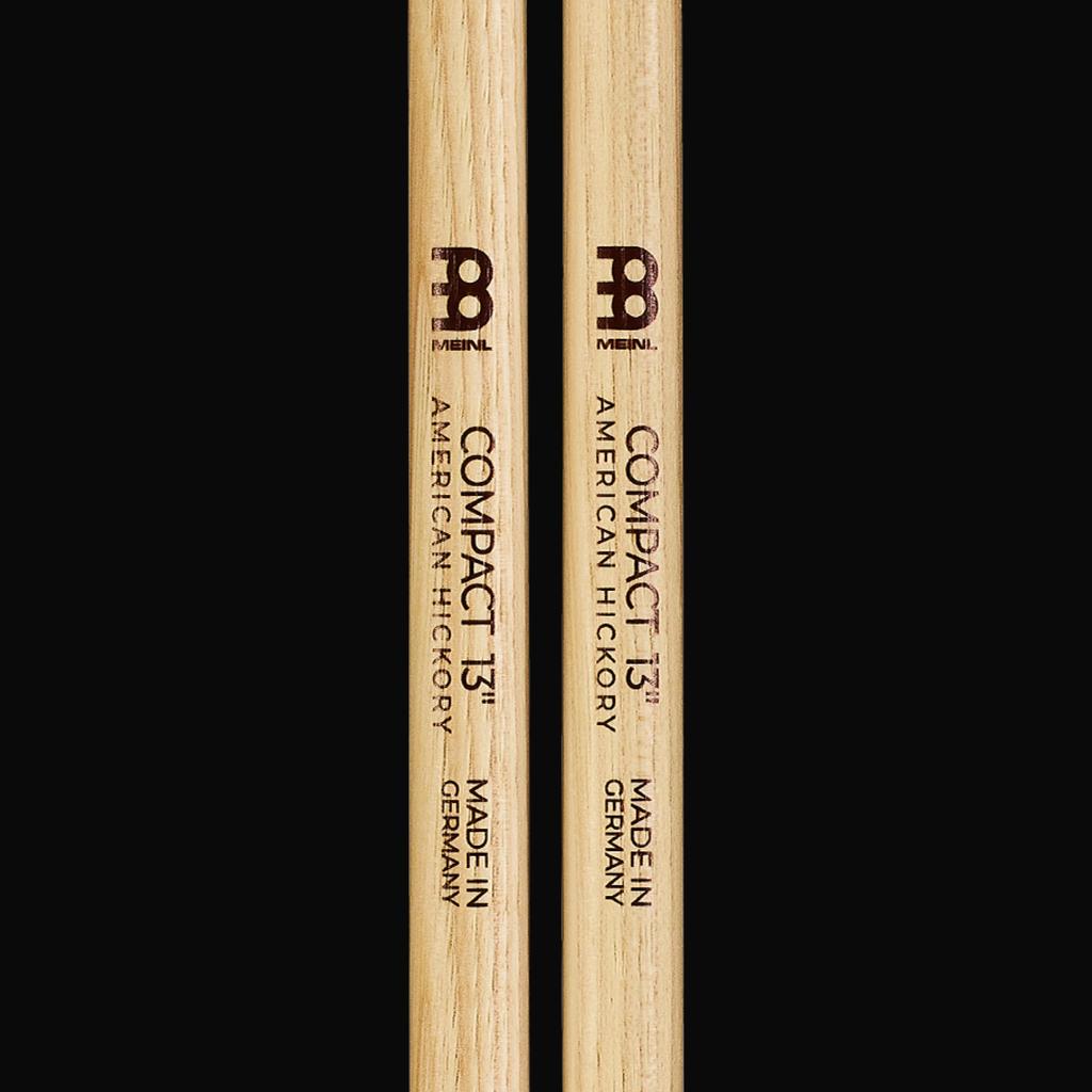 MEINL Stick & Brush Compact Drumsticks, 13" Hickory, SB139 (330 x 13mm)