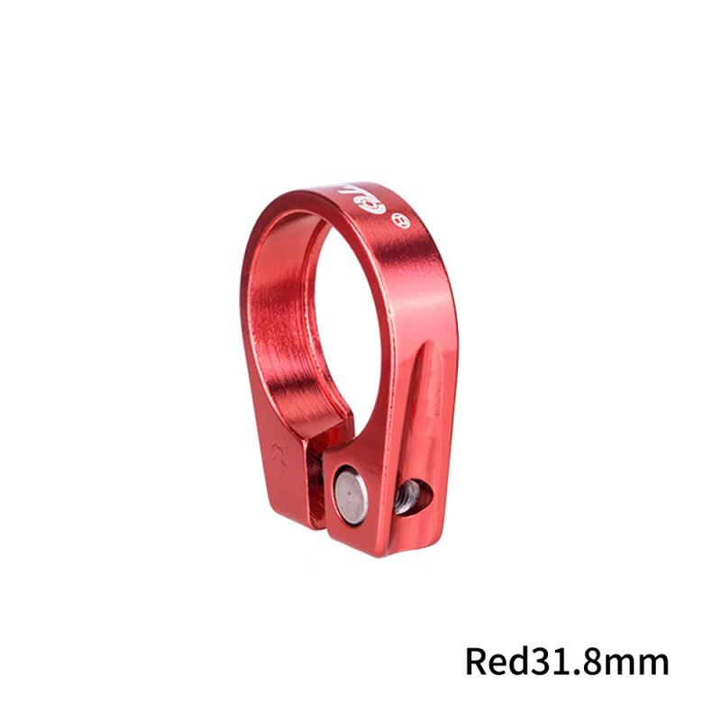 

Cycling Saddle Tube Clamp Seat Post Lock For 28.6 31.8 34.9 Mtb Bike Fixie Gear 31.8mm red