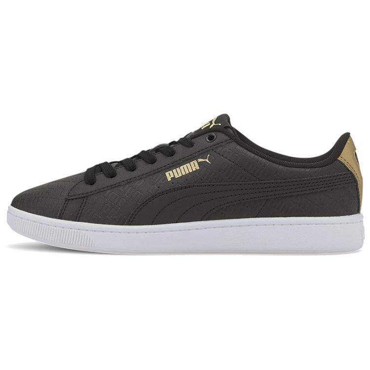 (WMNS) PUMA Vikky V2 Sig Black White Gold Women s 373226-02 EU 35.5