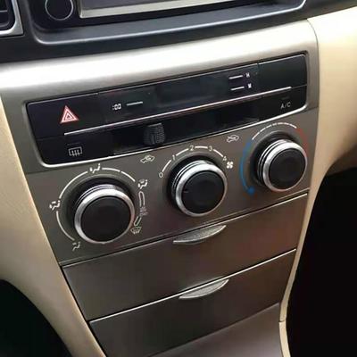 3Pcs Car AC Knob Air Conditioning Knobs Ring Cover Sticker Heat Control Switch Knob Protector for BYD F3 F3R Aluminum Alloy Part