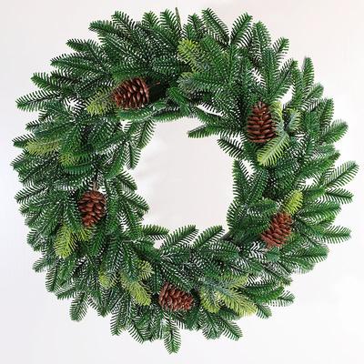 50Cm Artificial Pe Wreath Spring Festival Wreath Christmas Easter Decorations Door Hanging American Country Christmas Tree