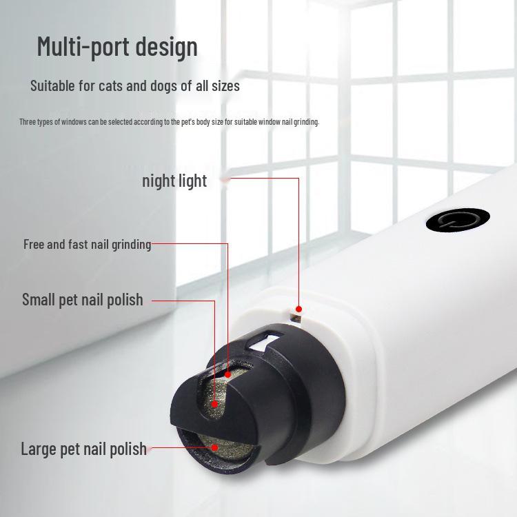 Pet LED Electric Nail Grinder: Automatic Nail Clippers & Trimmer for Cats and Dogs