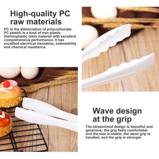 Lebensmittelzange Qualität Rutschfest Lebensmittel PP Bequem zu Greifen Steakzange Küchenzubehör