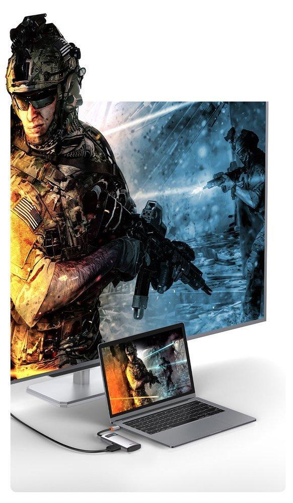 Baseus Metal Gleam 4-in-1 USB-C Hub: 100W PD, 4K HDMI, USB 3.2 Gen 1 & 2.0 - Model CAHUB-CY0G