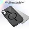 For Samsung Galaxy S25 Edge Magnetic Case Skin Touch Matte Translucent PC + TPU Anti-Drop Phone Cover