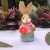 High-25cm Straw Rabbits DIY Landscape Rabbit Statue New Garden Statues  Home