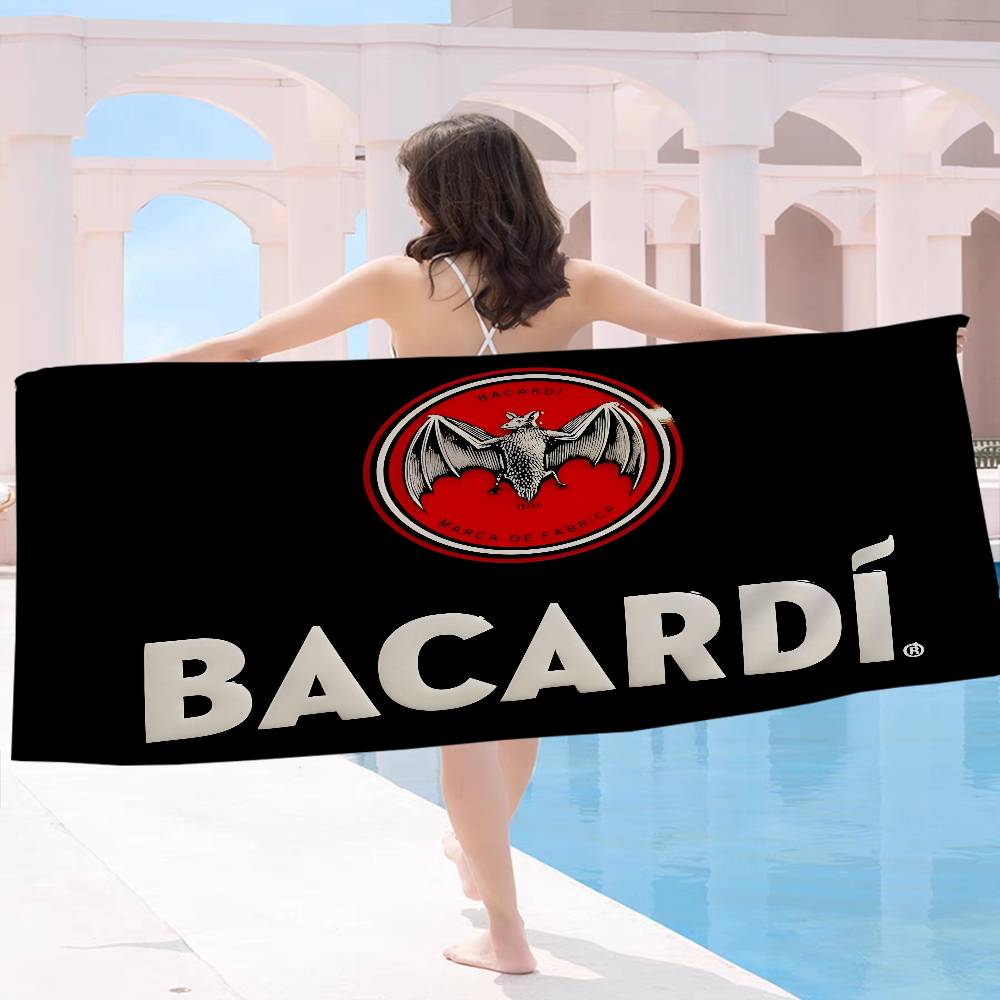 B-Bacardis Rum Große Mikrofaser Strandtücher Schnelltrocknendes Handtuch Sand Strandtücher Poolhandtuch für Reise Schwimmbad Yoga