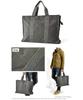 Aluje Canvas Tote A4 Commuter School F Men's Bag, Size, Bag, Bag, Gray, B7H,