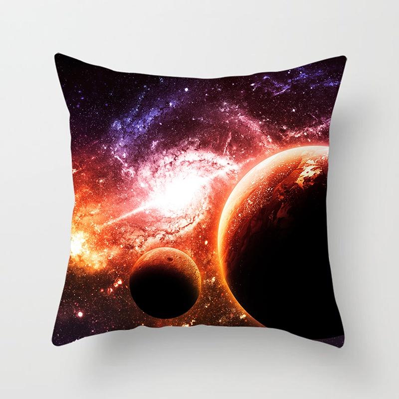 Starry Sky Landscape Planet Series printed pillowcase sofa seat cushion cover future sense home decoration embrace