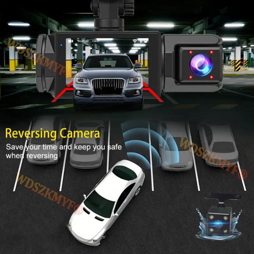 WIFI APP Dash Cam for Car 2/3 Channel Front Rear Camera 1080P Video Recorder Dashcam Black Box Car DVR Optional Rear View Camera