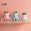 Unique Statue Planter 3D Printed Octopus Vase, Shaped Flowerpot, Creative Pot, Hand-painted Funny Animal for Indoor Outdoor Plants Garden Decorations