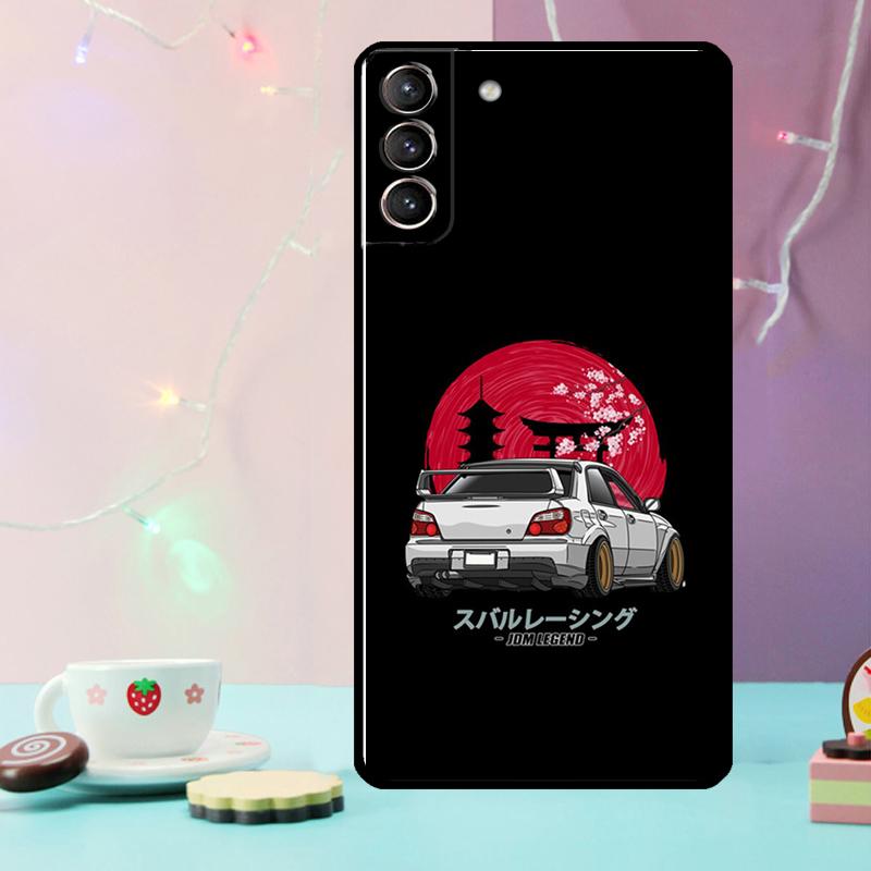 Sports Car JDM Drift Phone Case For Samsung Galaxy S24 Ultra S20 S21 S22 S23 S25 Ultra S9 S10 Plus S24 FE Cover