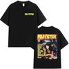 Vintage Pulp Fiction Film Grafische T-shirts Unisex Dames Hoge Kwaliteit Mode Oversized Katoenen T-shirt Yk2 Harajuku Kleding T-shirt